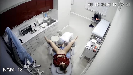 A smear is taken from a young girl for flora