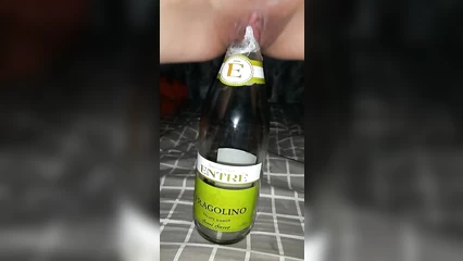 Pussy on a bottle