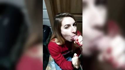 The toilet is the perfect place for sex