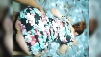 Red-haired wife cheats with a black man doggy style