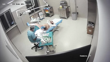Hidden camera in the gynecologist's office