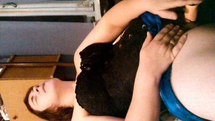 Masturbation of full mature Olya