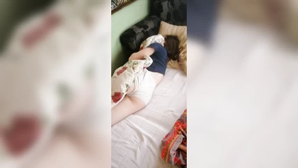 Sleeping little sister