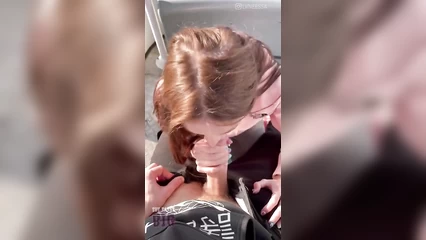 Dick sucking on a Ferris wheel