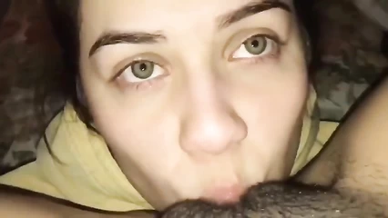 Girlfriend makes her friend feel good
