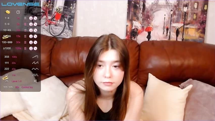 Nastya jerked off with a vibrator on webcam