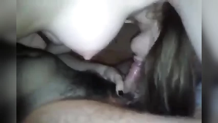 Nastya gives a blowjob to a Georgian