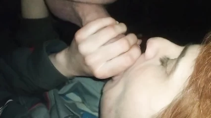 Seduced a work colleague into blowjob in the back room