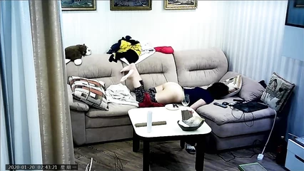 Woman having fun on hidden camera 7