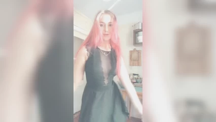Girlfriend rocking out