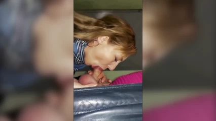 Sucked a mouthful in the entrance