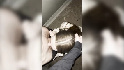 High-quality blowjob at the entrance
