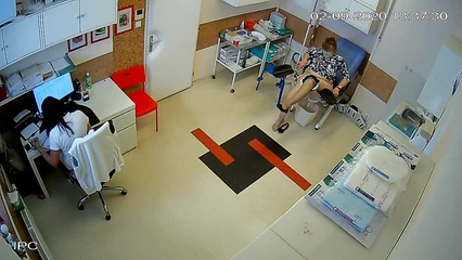 Mature at a gynecologist's appointment