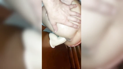 Fucks a nurse in both holes with a toy