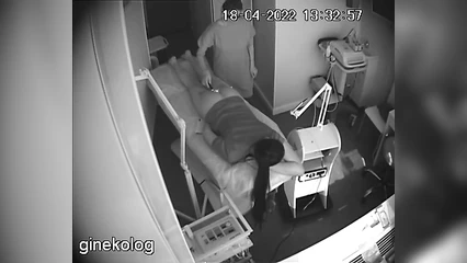 During procedures with a gynecologist