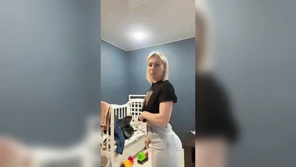 Cute young mother