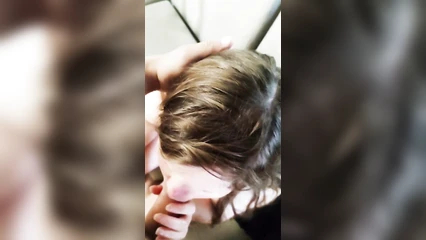 Gentle sucking of a big cock