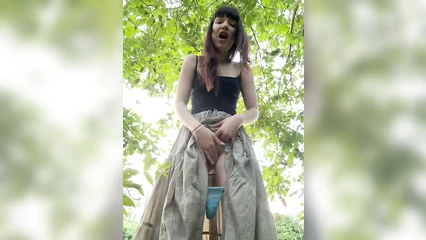 Jerk off on webcam with panties down