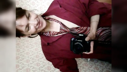I'm recording Yulyashka on video