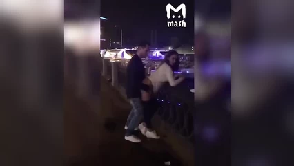 Staring at a girl in the middle of the street after a club