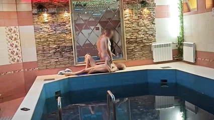 A man fucks a prostitute in a sauna