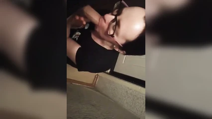 On your knees and suck me, bitch