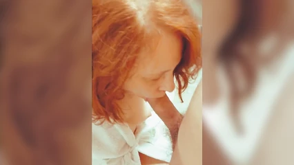 Evening blowjob for husband Kolya