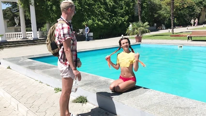 She unexpectedly exposed her breasts