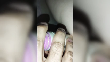 Narrow pussy and rubber friend