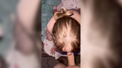 Gave a blowjob to my dick before fucking