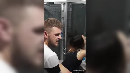 Quickly, a sweetie in a doggy style position