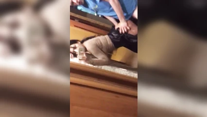 Films herself getting fucked on her iPhone