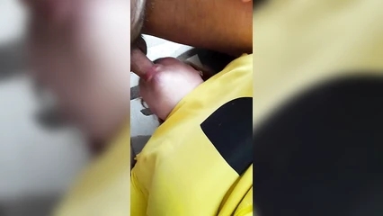 Fucks mature in mouth and films pussy