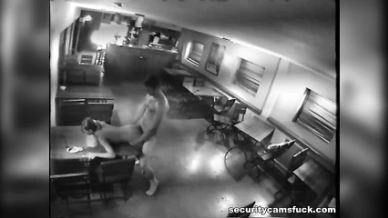 Fucking in a bar on a hidden camera