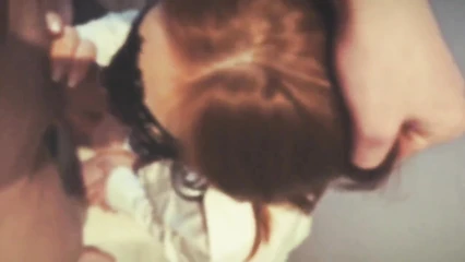 A redhead in a mask let me cum in her mouth