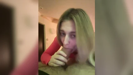 Blondie scribbles a leather lollipop with balls