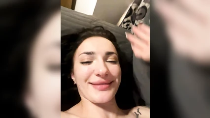 Fucking a tattooed brunette