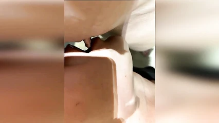 Cunnilingus in the toilet