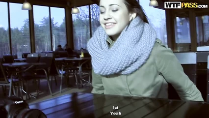 After tea in a cafe, two dudes pulled a bitch in the toilet