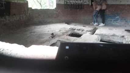 Doggystyle in an abandoned house