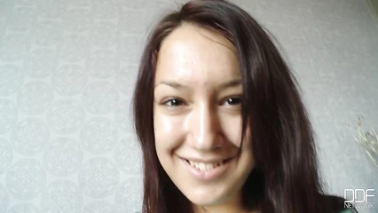 Olivia from Russia surprises the director with her feet