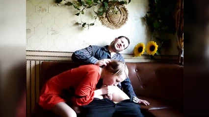 Payback in kind with a lustful plumber in the kitchen