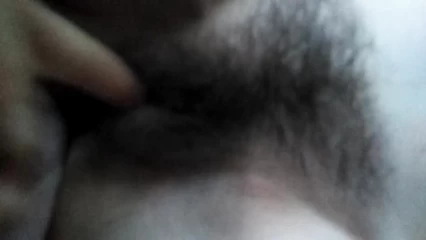Picked hairy pussy