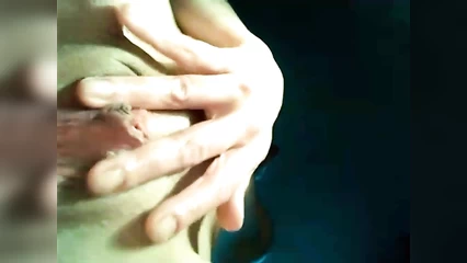 Close-up vaginal handjob