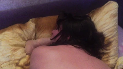 Sucks phallus, moans and gets fucked doggy style
