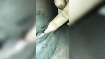 Girlfriend caresses herself