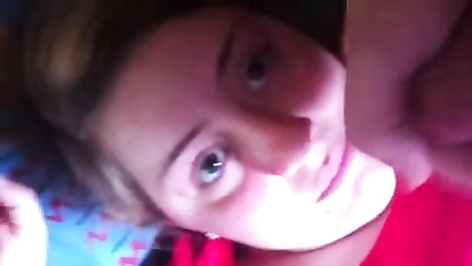 Handjob and cum on face