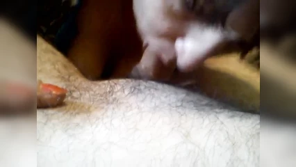 Licked the balls and started sucking