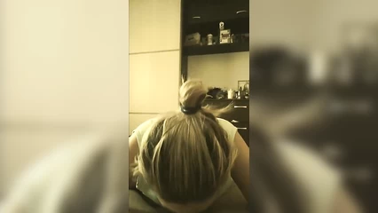 She called me into the kitchen and unexpectedly gave me a blow job