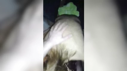 Like a slave, sucking dick on her knees